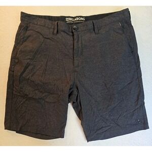 Billabong Submersibles Crossfire Hybrid Shorts Mens 38 Gray 4-Way Stretch